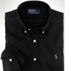 Polo by Ralph Lauren Men's Black Button Down Shirt
